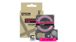  Original Epson LK-4PBF C53S672100 DirectLabel-Etiketten schwarz auf rosa fluorescent 